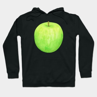 Green Apple ~ Watercolor painting & pattern Hoodie